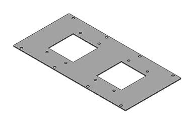 Icotek MP 4: Module Plate for Enclosure Bases - 43888