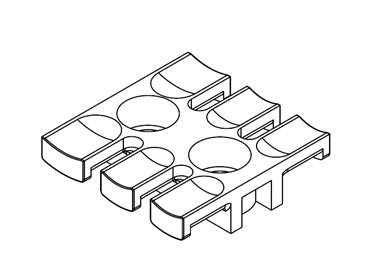 Icotek ZL 39: Strain Relief Plate for Screw Assembly - 32222