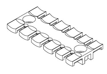 Icotek ZL 87: Strain Relief Plate for Screw Assembly - 32228