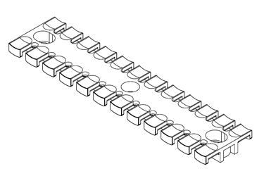 Icotek ZL 180: Strain Relief Plate for Screw Assembly