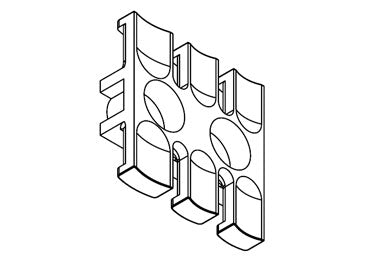 Icotek ZL 39 AB M5: Strain Relief Plate with Aluminum Bushings - 32280