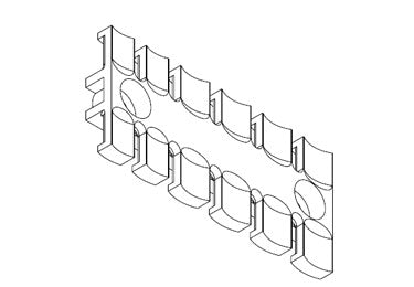 Icotek ZL 87 MS M5: Strain Relief Plate with Brass Bushings - 32363