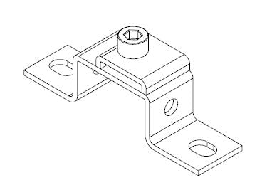 Icotek MF-B20 + Clip: Mounting Feet for DIN Rails and Bus Bars - 36002