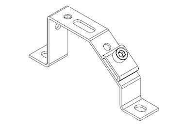 Icotek MF-D49 + Clip: Mounting Feet for DIN Rails and Bus Bars - 36050