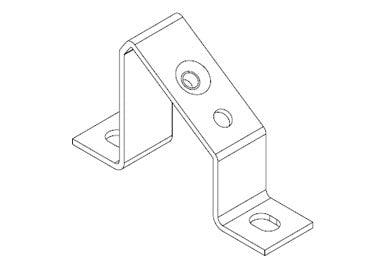 Icotek MF-A49: Mounting Feet for DIN Rails and Bus Bars - 36056