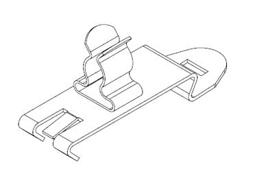 Icotek SF|SKL 6-8: EMC Shield Clamp for 35 mm DIN Rail - 36245