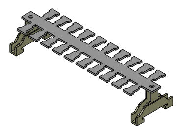Icotek KAFM 10|SK: EMC Cable Assembly with Strain Relief for 35 mm DIN Rail - 36440