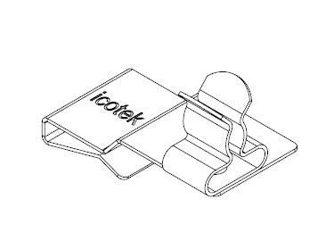 Icotek PFS2|SKL 02: EMC Double Shield Clamp for Bus Bar - 36788.02