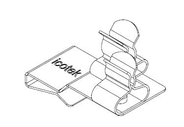 Icotek PFS2|SKL 21: EMC Double Shield Clamp for Bus Bar - 36788.21