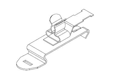 Icotek SFZ|SKL 3-6: EMC Shield Clamp for 35mm DIN Rail - 36855