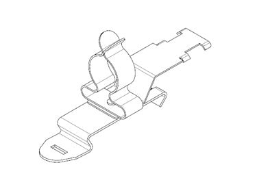 Icotek SFZ|SKL 126: EMC Shield Clamp for 35mm DIN Rail - 36870