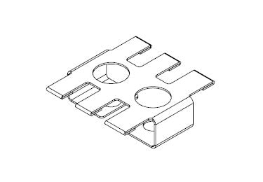 Icotek ZL 39|SB-EMC-2: Shield Plate for Strain Relief Plates - 37150