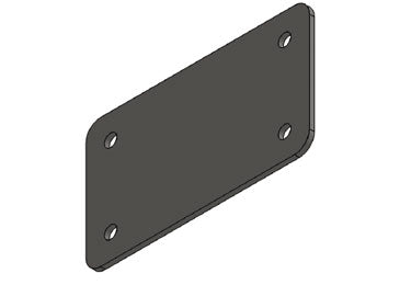 Icotek BPM 6 V2A: Metal Blank Plate, Screwable - 41991