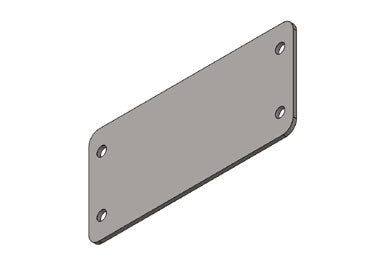 Icotek BPM 16 V2A: Metal Blank Plate, Screwable - 41994