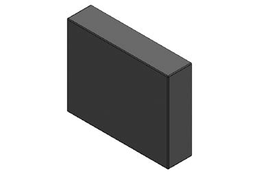 Icotek BPK-SNAP-B: Blank Plate for KEL-SNAP Frame - 42003