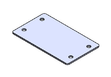 Icotek BPM 10: Metal Blank Plate, Screwable - 42014