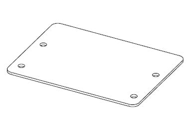 Icotek BPM 16-E: Metal Blank Plate, Screwable - 42023