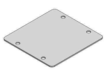 Icotek BPM-JUMBO 1: Metal Blank Plate, Screwable - 42030