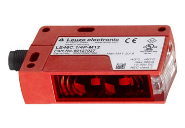 Leuze LE46C/4P-M12: Throughbeam Photoelectric Sensor Receiver - 50127033