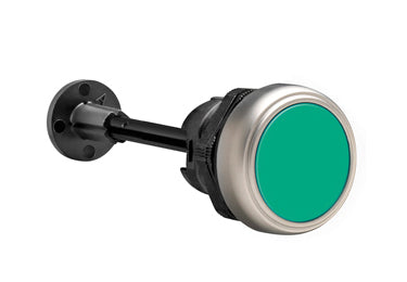 Lovato Electric: Mechanical Green Reset Button, Complete Unit, Flush Momentary Pushbutton Switch - LPCR1003