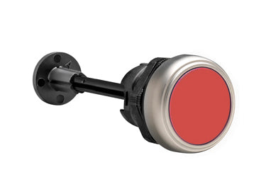 Lovato Electric: Red Mechanical Reset Button, Complete Unit, Flush Momentary Pushbutton Switch - LPCR1004