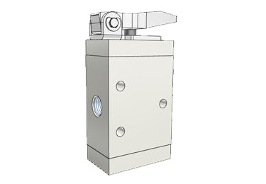Airtac M3D210-08: Manual Valve, 3 Way - M3D21008G