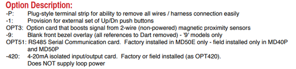 Dart Controls MD3P-P