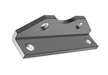 Airtac NSU: Mounting Bracket for Pneumatic Cylinder, NFPA  Standard - F-NSU2-1/2MS1