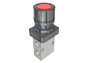 Airtac S3PF-M5: Manual Valve, 3 Way - S3PFM5R