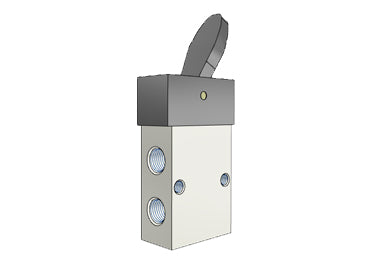 Airtac S3R-06: Manual Valve, 3 Way - S3R06G | Trimantec
