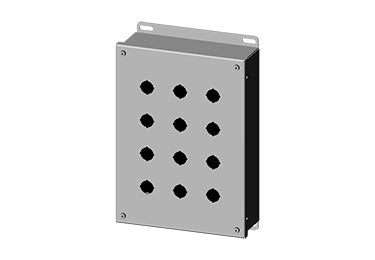Saginaw Enclosures: Pushbutton Enclosure for 22.5mm Pushbuttons - SCE-12PBGX