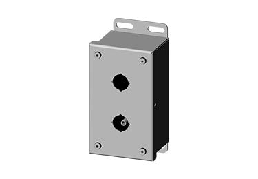 Saginaw Enclosures: Pushbutton Enclosure for 22.5mm Pushbuttons - SCE-2PBGX