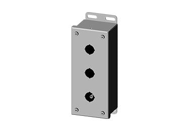 Saginaw Enclosures: Pushbutton Enclosure for 22.5mm Pushbuttons - SCE-3PBGX