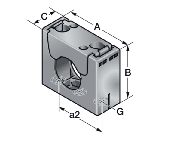 Murrplastik- UH-S M32/P29 Corrugated Conduit Fixed Holders - 83641454 (MOQ 10 pcs.)