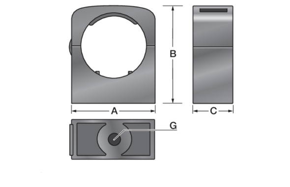 Murrplastik- UHE P16 Corrugated Conduit Fixed Holders - 83621856 (MOQ 100 pcs.)