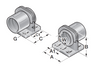 Murrplastik- USH/D 16 Special Conduit Holders - 83641210 (MOQ 50 pcs.)