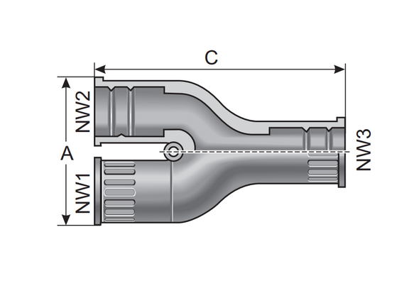 Murrplastik - YTPE-F-16/16/16 Gray Conduit Distributor - 83701834 (MOQ 10 pcs)