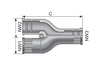 Murrplastik - YTPE-F-21/21/29 Gray Conduit Distributor - 83701842 (MOQ 10 pcs)