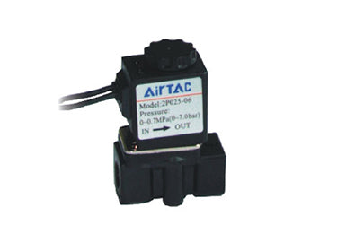 Airtac 2P0250-06: 2 Way Solenoid Valve, Plastic - 2P02506AIG