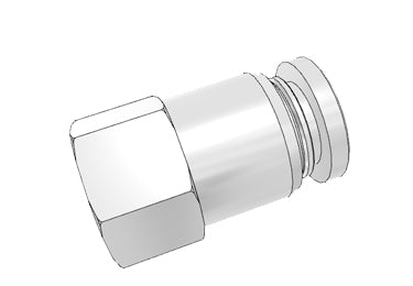 Airtac PCF: Push Lock Fitting, Female Connector - PCF1001 (MOQ 10 pcs.)