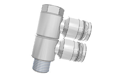 Airtac PHW: Push Lock Fitting, Double Universal Male Elbow - PHW401 (MOQ 10 pcs.)