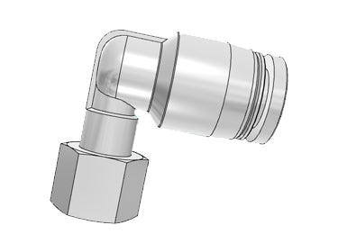 Airtac PLF: Push Lock Fitting, Female Elbow - PLF801 (MOQ 10 pcs.)