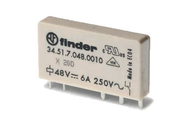 Finder Series 34: Slim PCB Relay - 34.51.7.012.0010