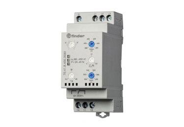 Finder 70.61.8.400.0000 3 Phase - Rotation and Phase Loss Monitoring Relay, 208V-480V 50/60Hz, SPDT 6A