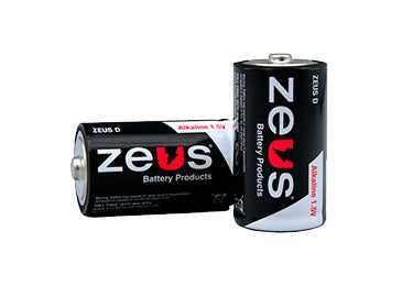 Zeus Battery: D Battery, 2 Pack